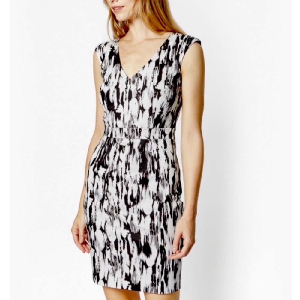 French Connection Black and White dress
